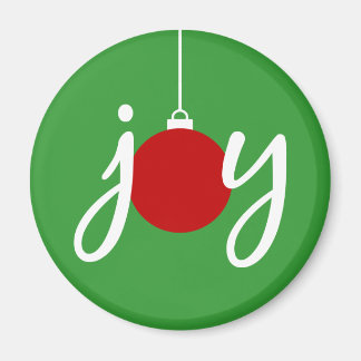 Joy Christmas Ornament Holiday Magnet