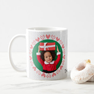 Joy Christmas Sweater Photo Coffee Mug