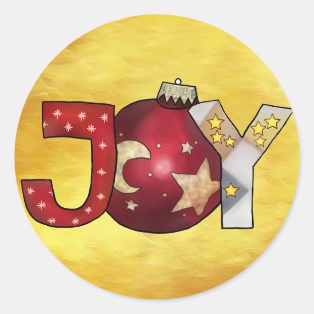 Joy Classic Round Sticker (Front)