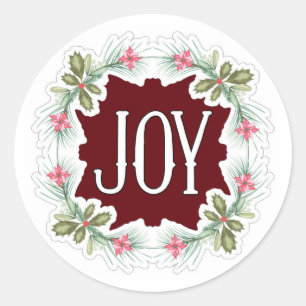 Joy classic round sticker