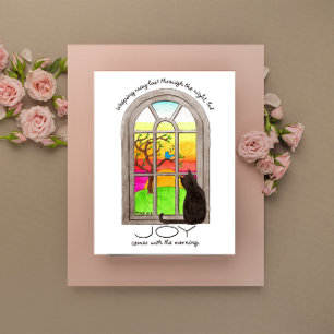 Joy Comes In the Morning Inspirational Postcard