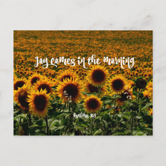 Joy comes in the Morning Verse Postcard