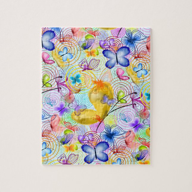Joy - Cute Butterflies - Spring Jigsaw Puzzle (Vertical)