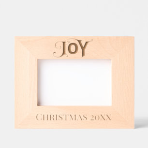 JOY, DATED CHRISTMAS ETCHED PHOTO