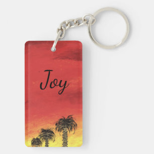 Joy - "Desert Celebration" by All Joy Art Key Ring