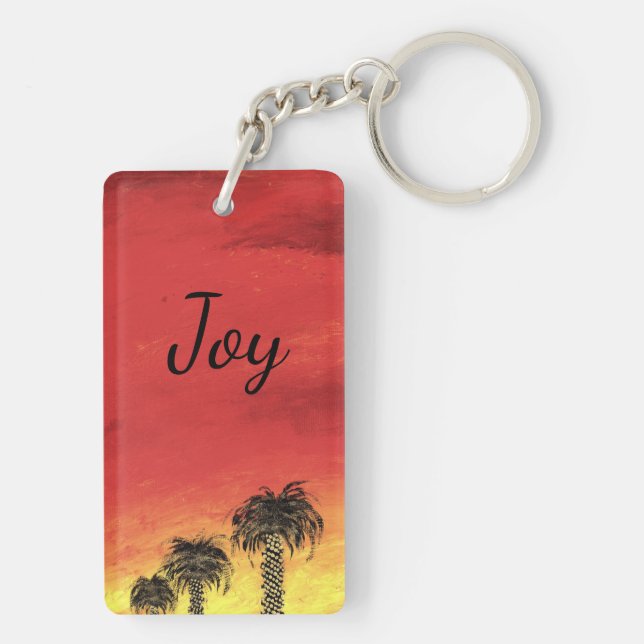 Joy - "Desert Celebration" by All Joy Art Key Ring (Back)