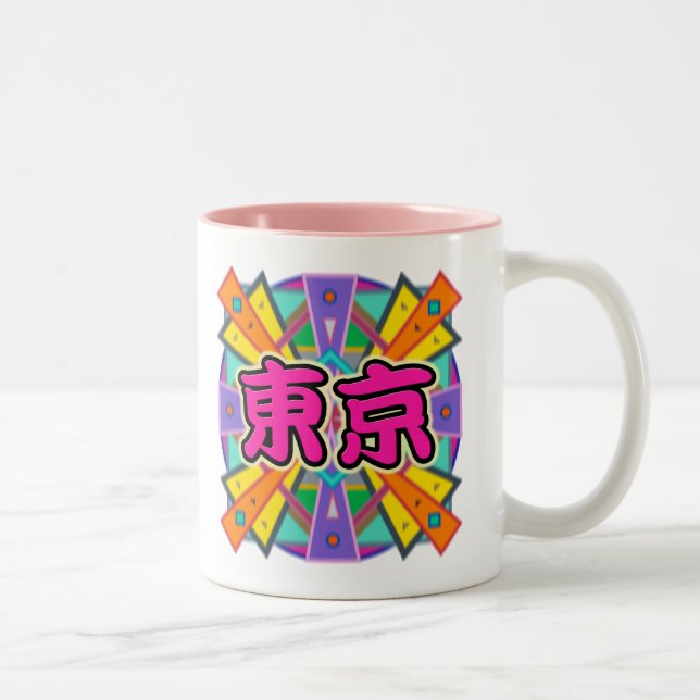 Joy Design "Tokyo" in Kanji Characters Mug Cup (Right)