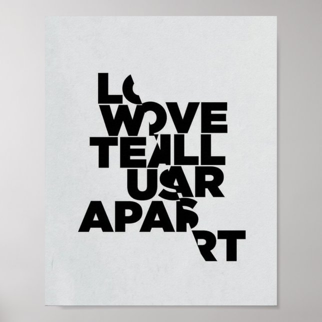 Joy Division Love Will Tear Us Apart Poster (Front)