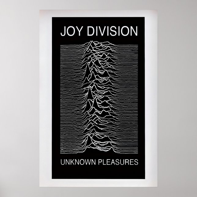 Joy Division, Unknown Pleasures  Vintage Album Poster (Front)