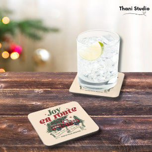 Joy en route Christmas Begins Truck & X-Mas Tree Coaster