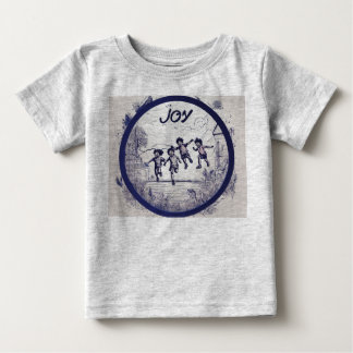 Joy Films Emblem Logo – Ink Art Round Frame with J Baby T-Shirt