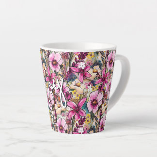 Joy Floral Latte Mug