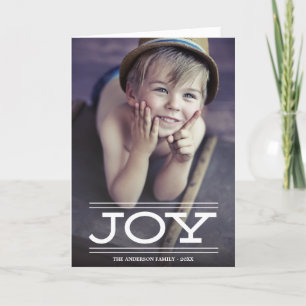Joy   Folded Holiday Greeting Card