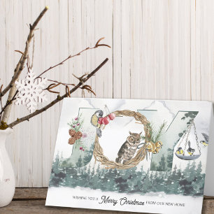 Joy from New Home Forest Nature Holiday Moving Announcement