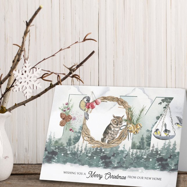 Joy from New Home Forest Nature Holiday Moving Announcement (Creator Uploaded)