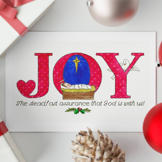 Joy God is with Us  Holiday Card (Creator Uploaded)