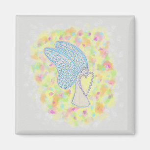 Joy Guardian Angel Art Custom Fridge Magnet