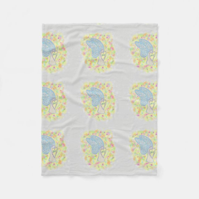 Joy Guardian Angel Custom Fleece Blankets (Front)