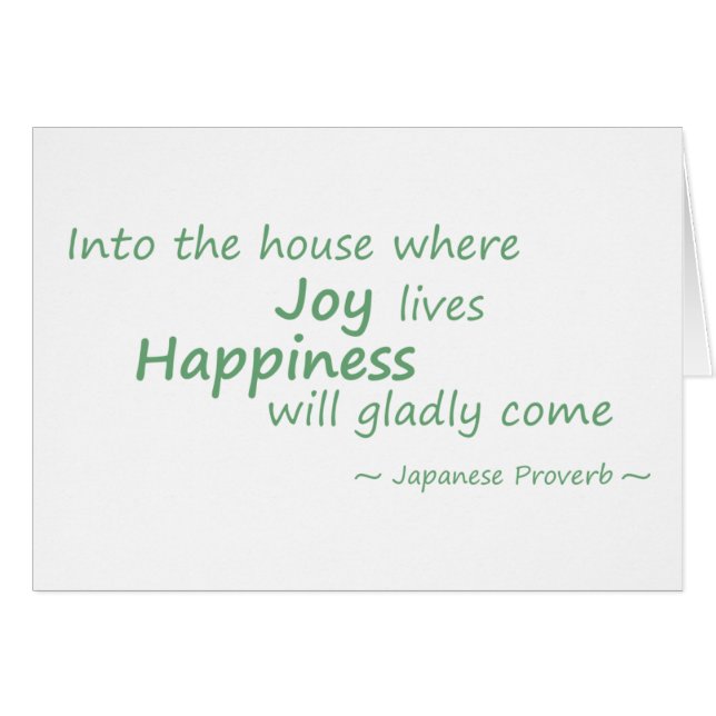 Joy, happiness green (Front Horizontal)