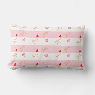 Joy Heart Pattern Lumbar Cushion