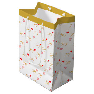 Joy Hearts Medium Gift Bag
