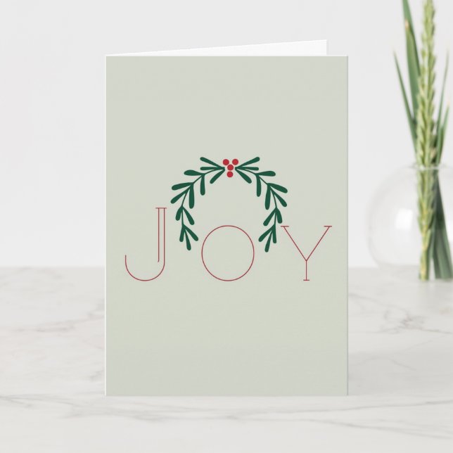 Joy Holiday Card (Front)