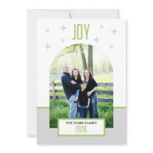 Joy Holiday Photo Card - Modern