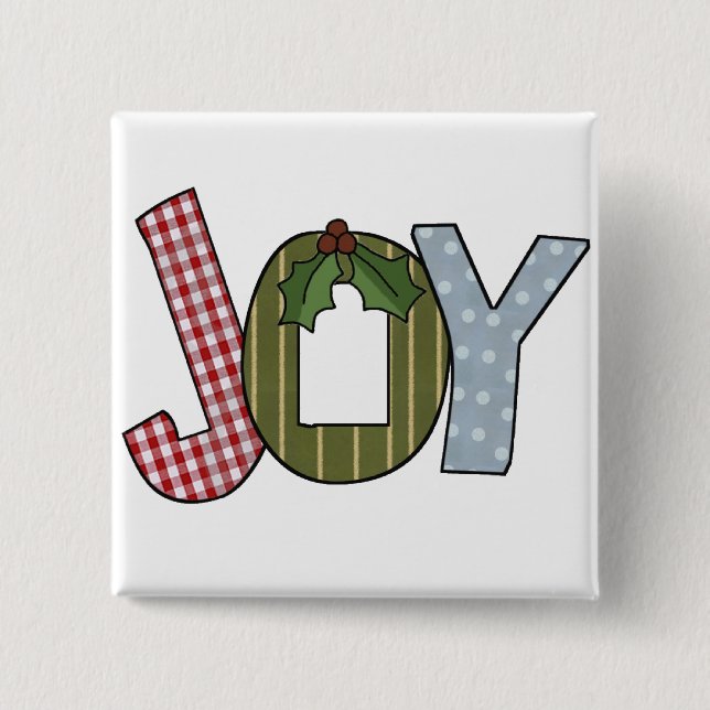 JOY Holiday Tshirts and gifts 15 Cm Square Badge (Front)