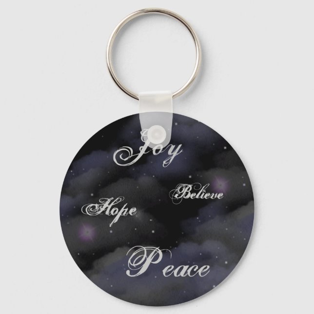 Joy, Hope,Believe, Peace- keychain (Front)