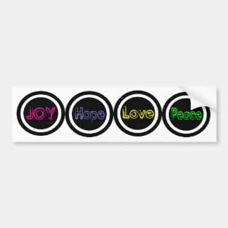 joy Hope Love Peace Bumper Sticker