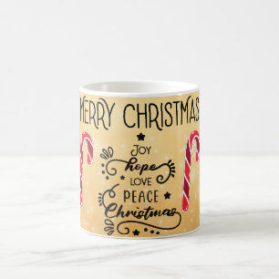 joy hope love peace, Merry Chrismas coffee mug