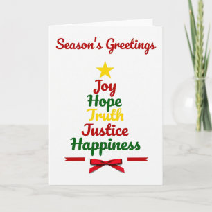 Joy Hope Truth Christmas Card Greeting