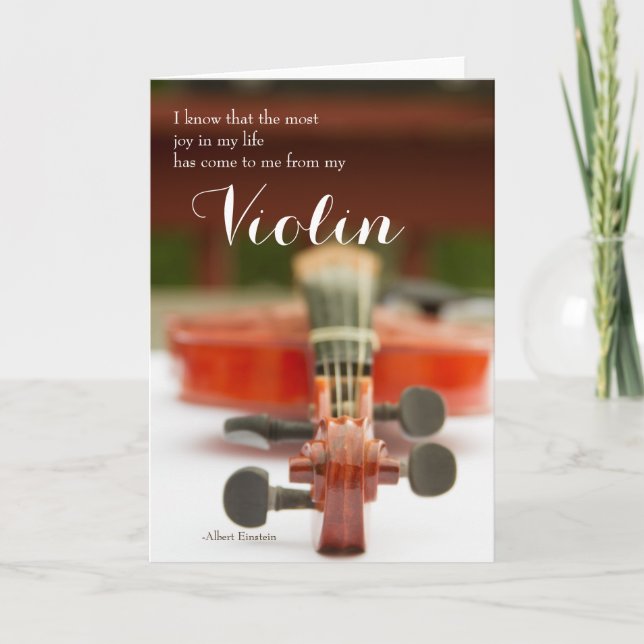 Joy in My Violin Quote Card (Front)