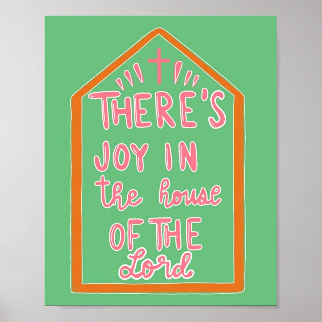 Joy in the house of the Lord Poster (Front)