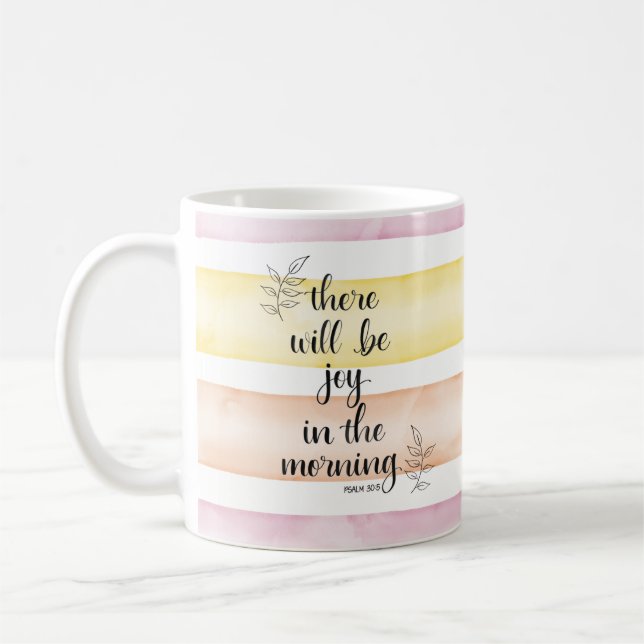 Joy in the morning coffee mug (Left)