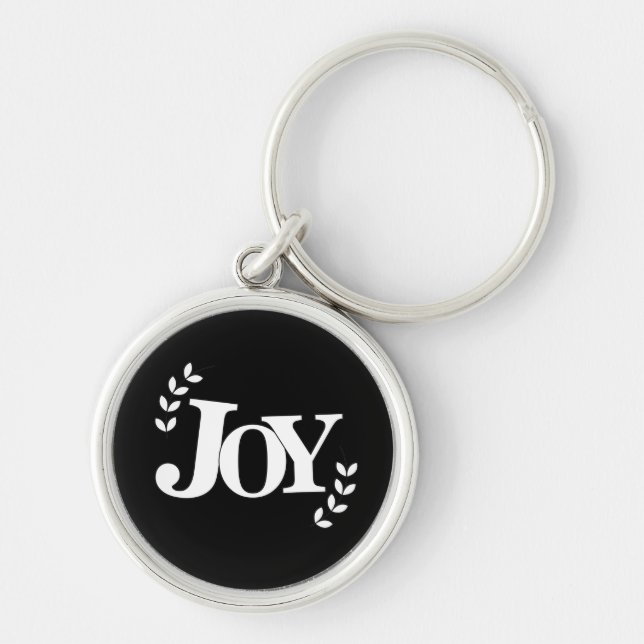 Joy Inspirational Quote  Key Ring (Front)
