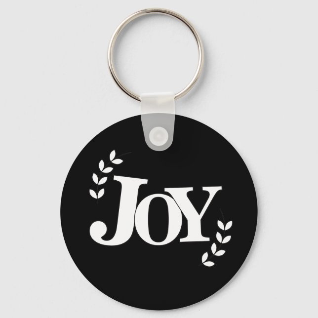 Joy Inspirational Quote Typography      Key Ring (Front)