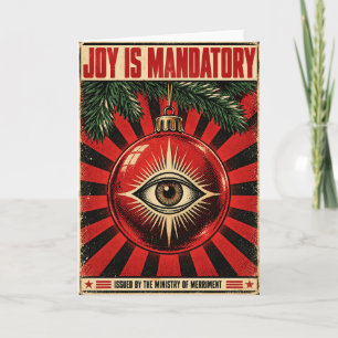 Joy Is Mandatory – Ministry of Merriment Holiday Card