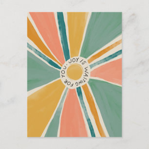 Joy is waiting for you - inspirational post card