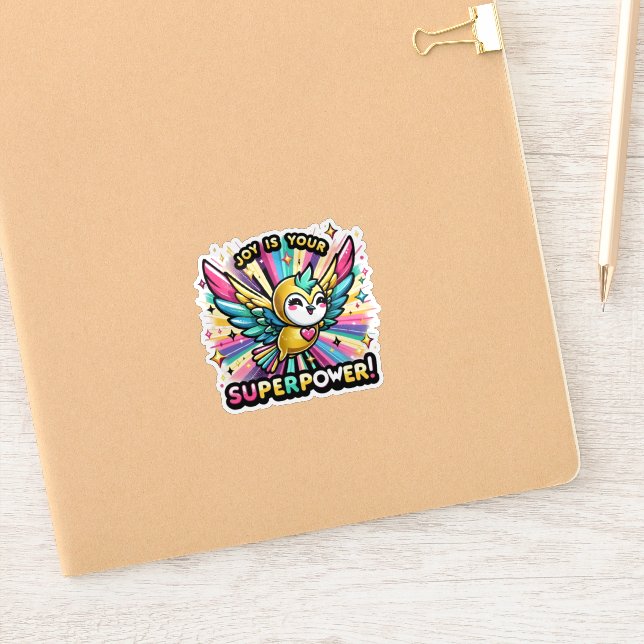 Joy is Your Superpower Sticker (Notebook)