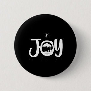 Joy Jesus Nativity Scene Cool Christmas Apparel 6 Cm Round Badge