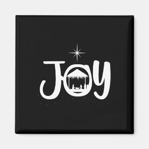 Joy Jesus Nativity Scene Cool Christmas Apparel  Magnet