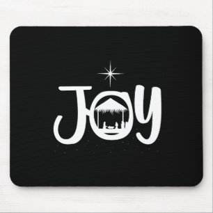 Joy Jesus Nativity Scene Cool Christmas Xmas Chris Mouse Pad