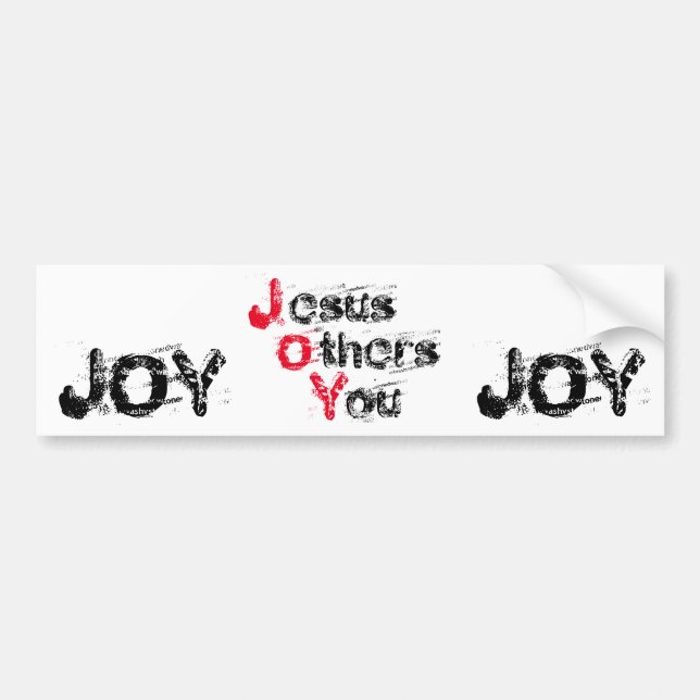 JOY Jesus Others You Customise it Bumper Sticker (Front)
