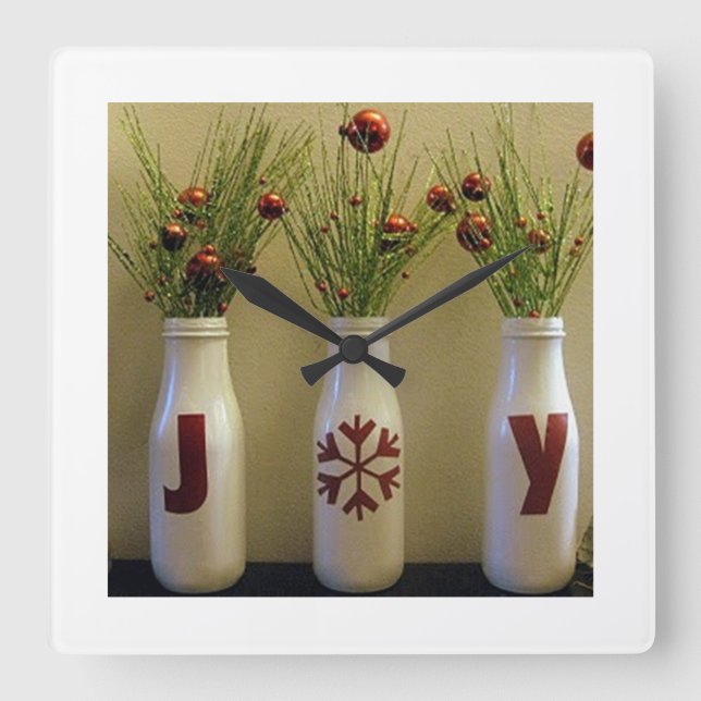 "JOY JOY JOY" CHRISTMAS CLOCK (Front)