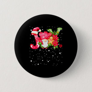 Joy - Joyful Gnome - Cute Christmas 6 Cm Round Badge