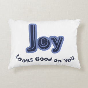 Joy Looks Good on You Decorative Cushion