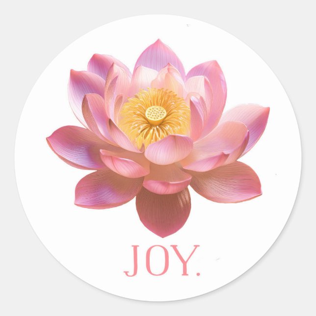 Joy lotus sticker (Front)