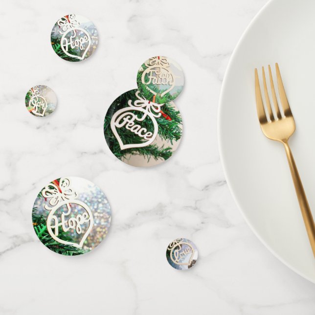 Joy Love Hope Peace Faith Confetti (Group)