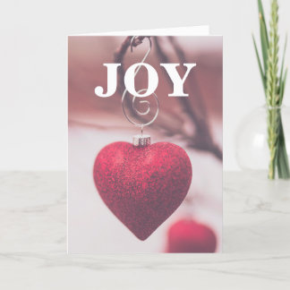 Joy Love Laughter Holiday Greeting Card